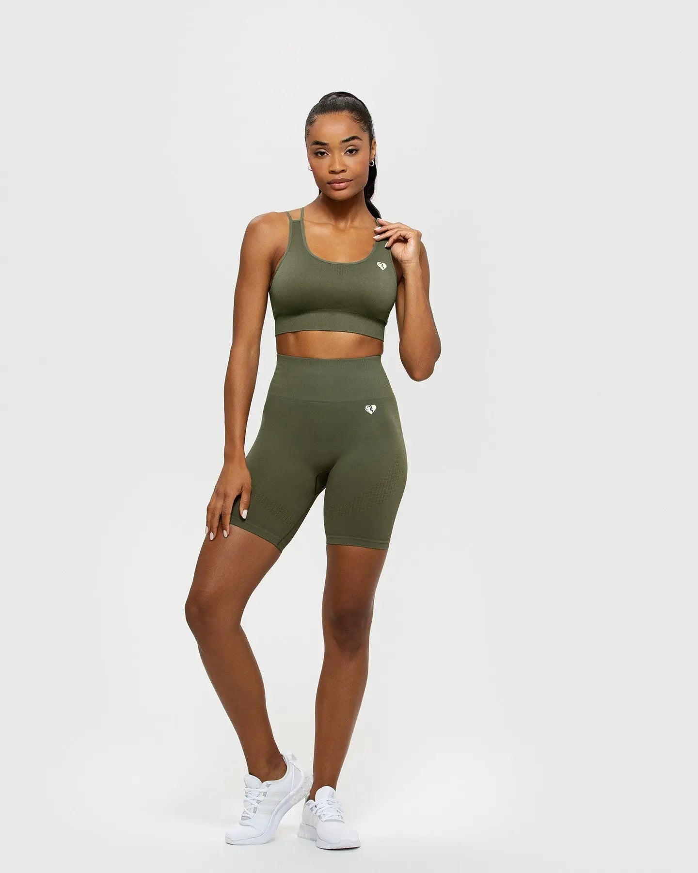 Power Seamless Cycling Shorts | Khaki WOMEN'S BEST