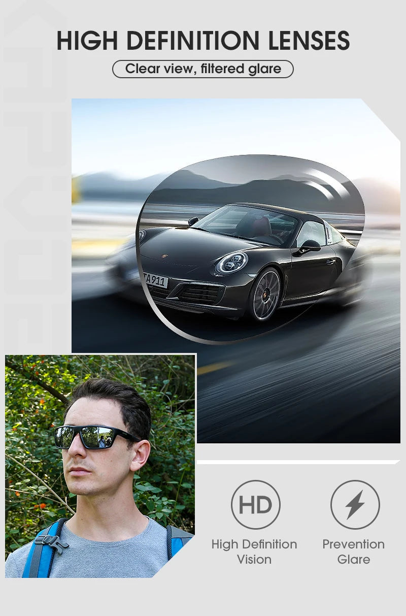 Kapvoe Polarized Cycling Sunglasses Cycling Glasses Man Women UV400 Bike Goggles Rode Fishing Sports Eyewear Outdoor MTB Bicycle