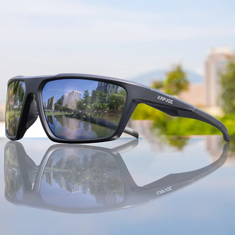 Kapvoe Polarized Cycling Sunglasses Cycling Glasses Man Women UV400 Bike Goggles Rode Fishing Sports Eyewear Outdoor MTB Bicycle