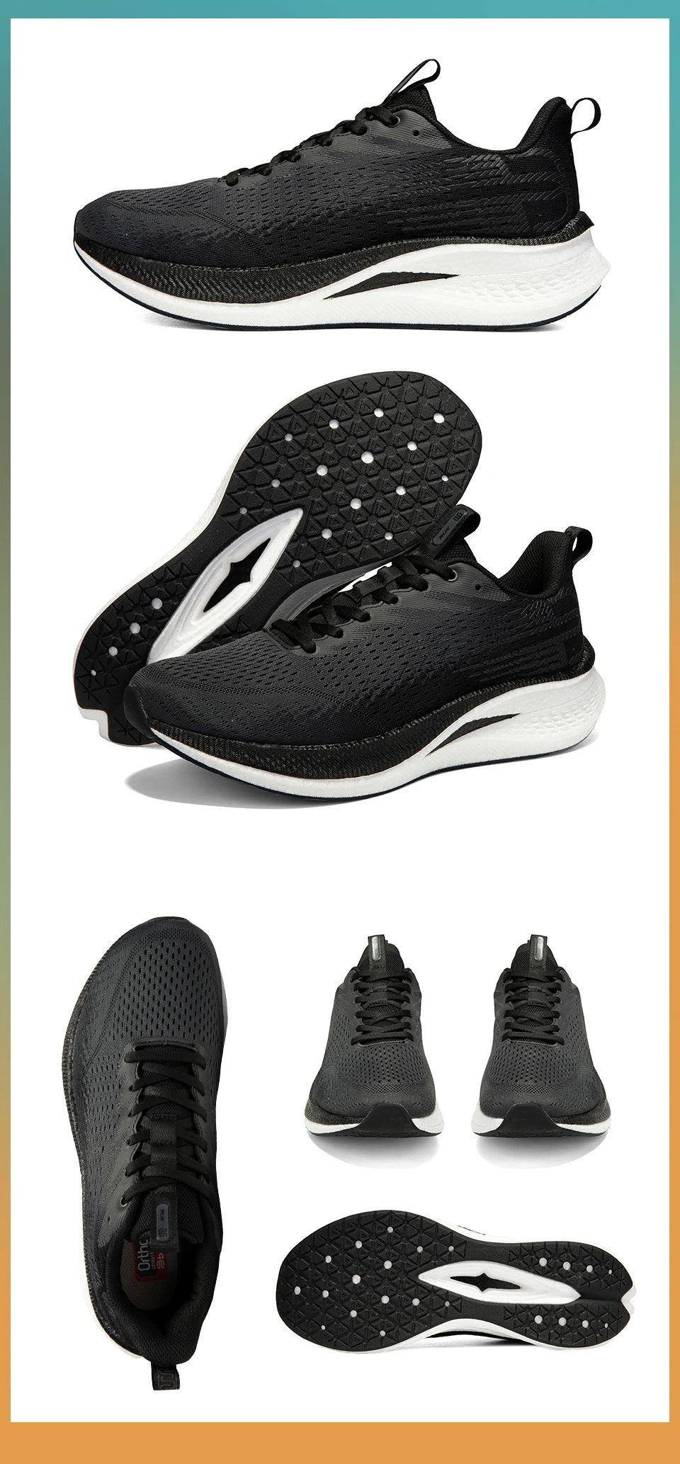 Baasploa Men Jogging Sports Shoes Carbon Plate Professional Cushioning Sneakers Male Outdoor Breathable Non Slip Running Shoes