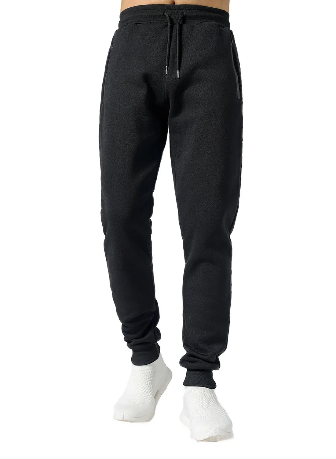 2024 new Sweatpants Streetwear Trousers Men Pants Solid color Drawstring Zipper Pockets Cargo Pants Men Overalls Running pants