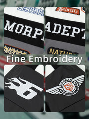 Men's Colorblock Bomber Jacket,Drop Shoulder Design,Casual Long Sleeve,Zipper Pocket,Fall & Winter Fashion Outerwear