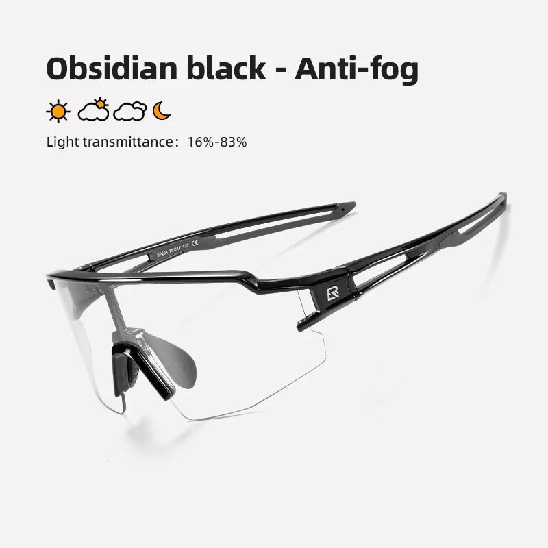 ROCKBROS Photochromic Anit-fog Bicycle Glasses UV400 Sun Protection Bike Sunglasses Sports Run MTB Road Cycling Eyewear Goggles