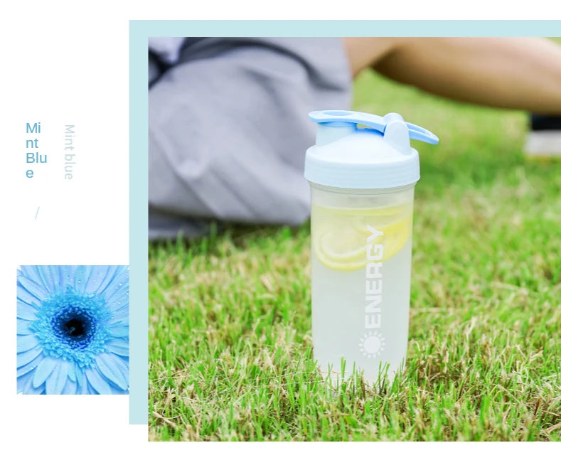 500/700MLSports Water Bottle Protein Shaker Outdoor Travel Portable JuiceCup With Powder Case Coffee Mugs Leak Proof DrinkBottle