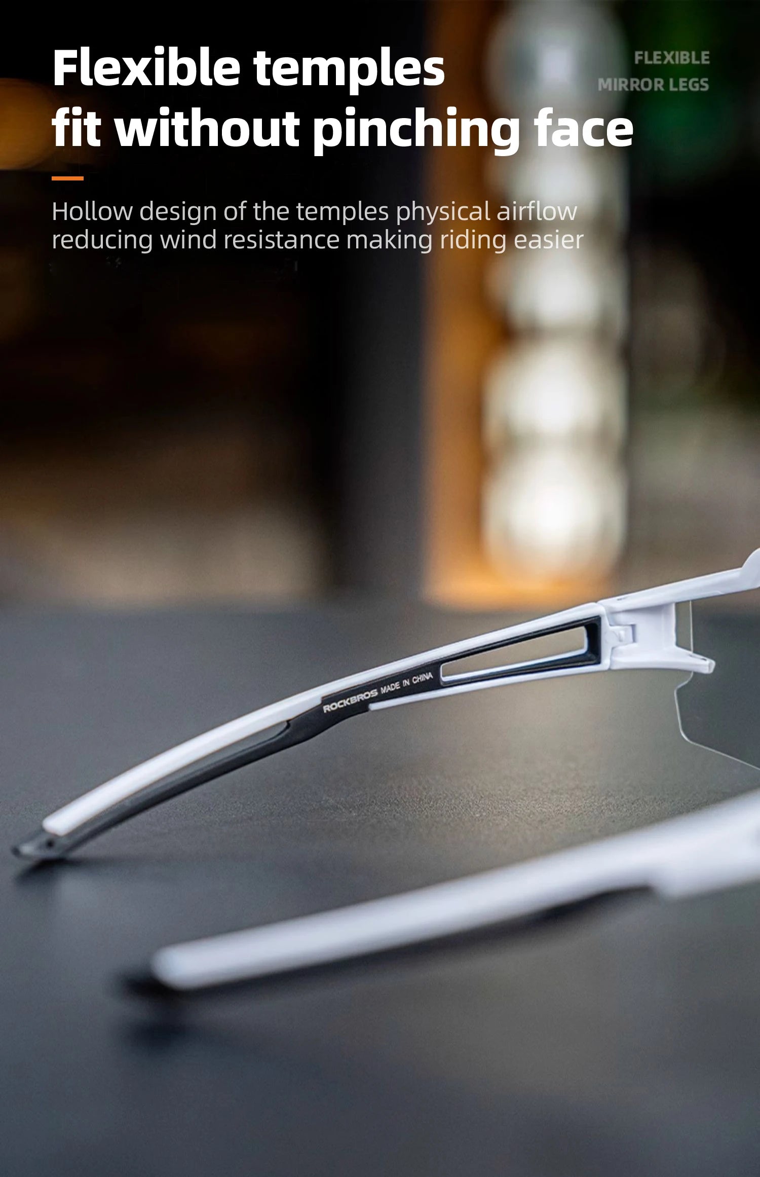 ROCKBROS Photochromic Anit-fog Bicycle Glasses UV400 Sun Protection Bike Sunglasses Sports Run MTB Road Cycling Eyewear Goggles