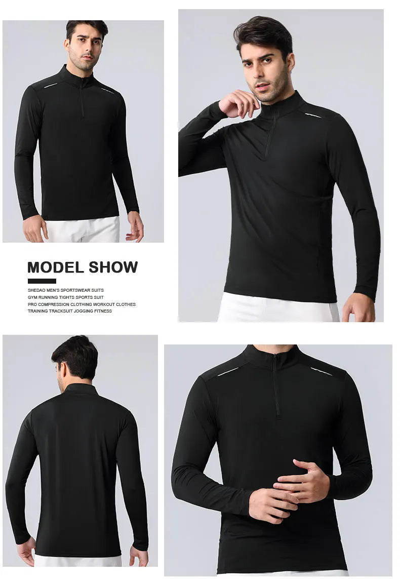 Men's Long Sleeves T-shirt Gym Yoga Top Fitness Wear Jerseys Golf Clothes Marathon Sweatshirt Tee Running Athletics Shirt
