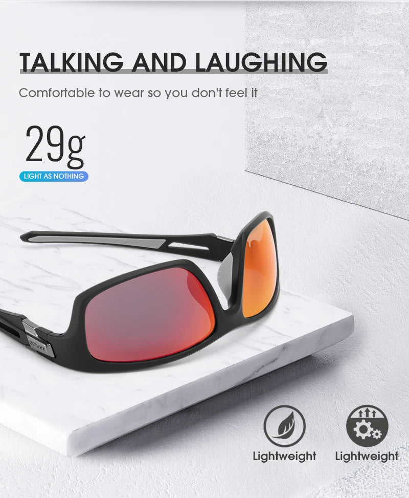 Kapvoe Polarized Fashion Sunglasses Outdoor Sports Uv400 Glasses Camping Fishing Goggles Hiking Running Glasses for Men Cycl