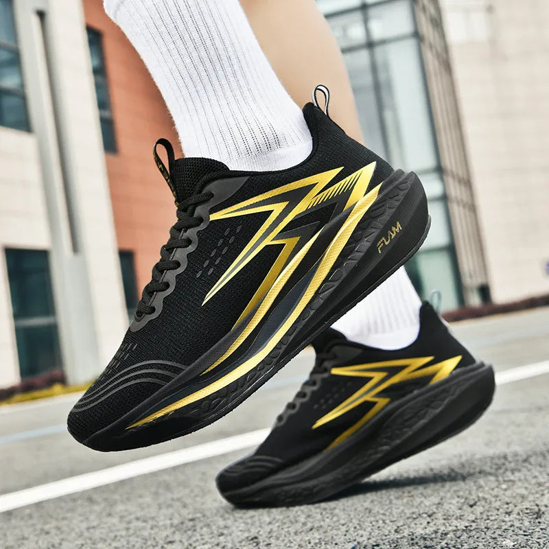 Full-Length Carbon Plate Running Shoes for Boys and Girls, New Breathable Non-Slip Men's Running Shoes, Marathon Racing Shoes