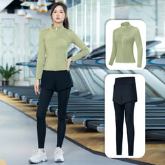 2 Pcs Yoga Suit Set Women Running Sports Gym Morning Run Spring Summer Professional Quick Dry Clothes Autumn Fashion Fitness
