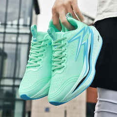 Full-Length Carbon Plate Running Shoes for Boys and Girls, New Breathable Non-Slip Men's Running Shoes, Marathon Racing Shoes