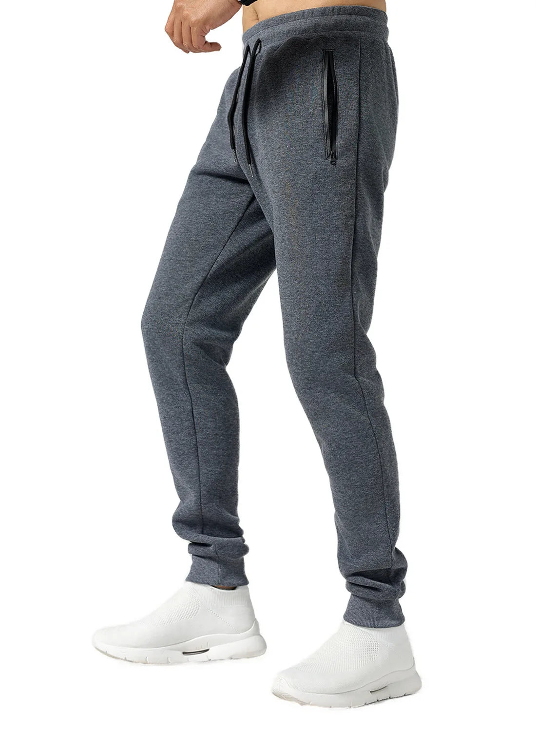 2024 new Sweatpants Streetwear Trousers Men Pants Solid color Drawstring Zipper Pockets Cargo Pants Men Overalls Running pants