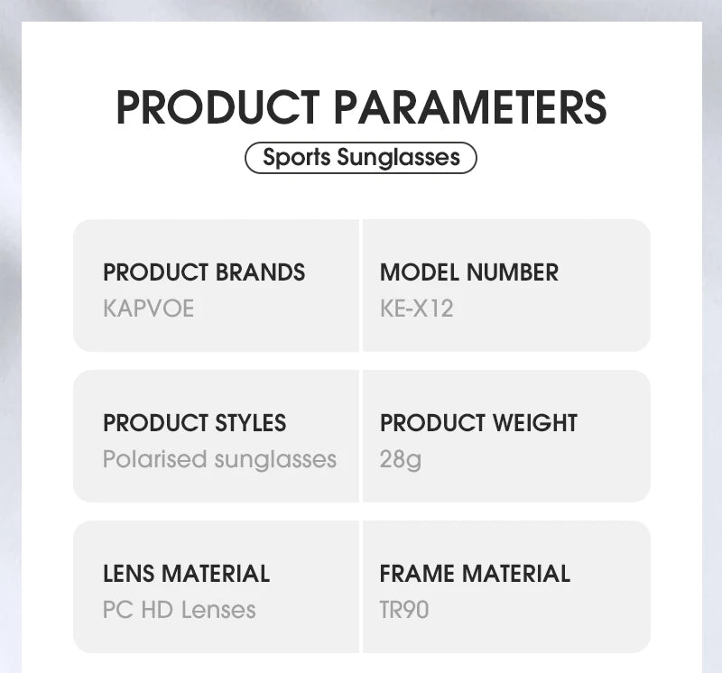 Kapvoe Polarized Cycling Sunglasses Cycling Glasses Man Women UV400 Bike Goggles Rode Fishing Sports Eyewear Outdoor MTB Bicycle