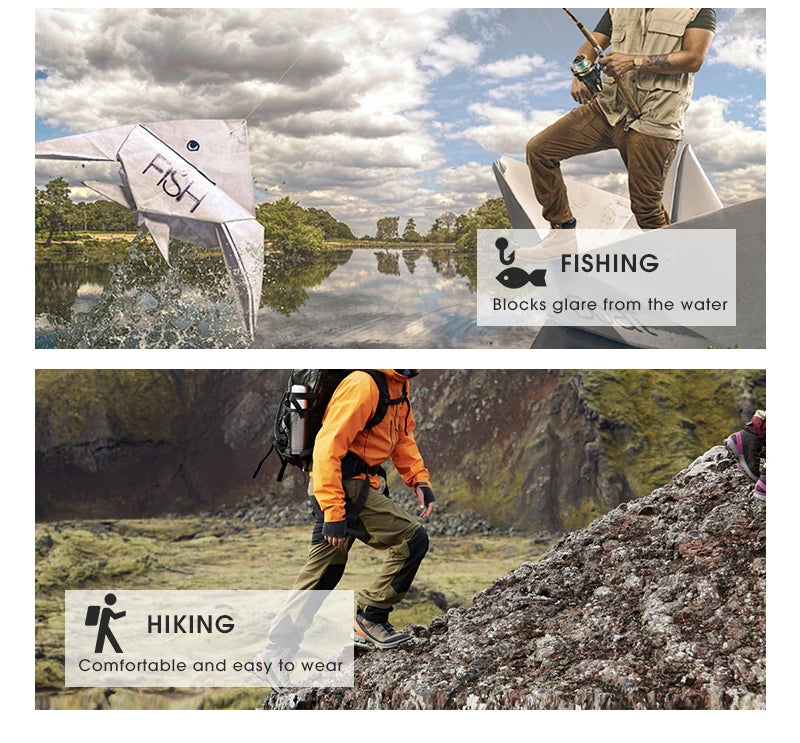 Kapvoe Polarized Cycling Sunglasses Cycling Glasses Man Women UV400 Bike Goggles Rode Fishing Sports Eyewear Outdoor MTB Bicycle