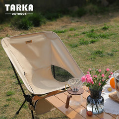 TARKA 2pcs Foldable Camping Chairs Lightweight Folding Chair Toursit Backpacking Travel Fishing Chairs Garden Balcony Chairs