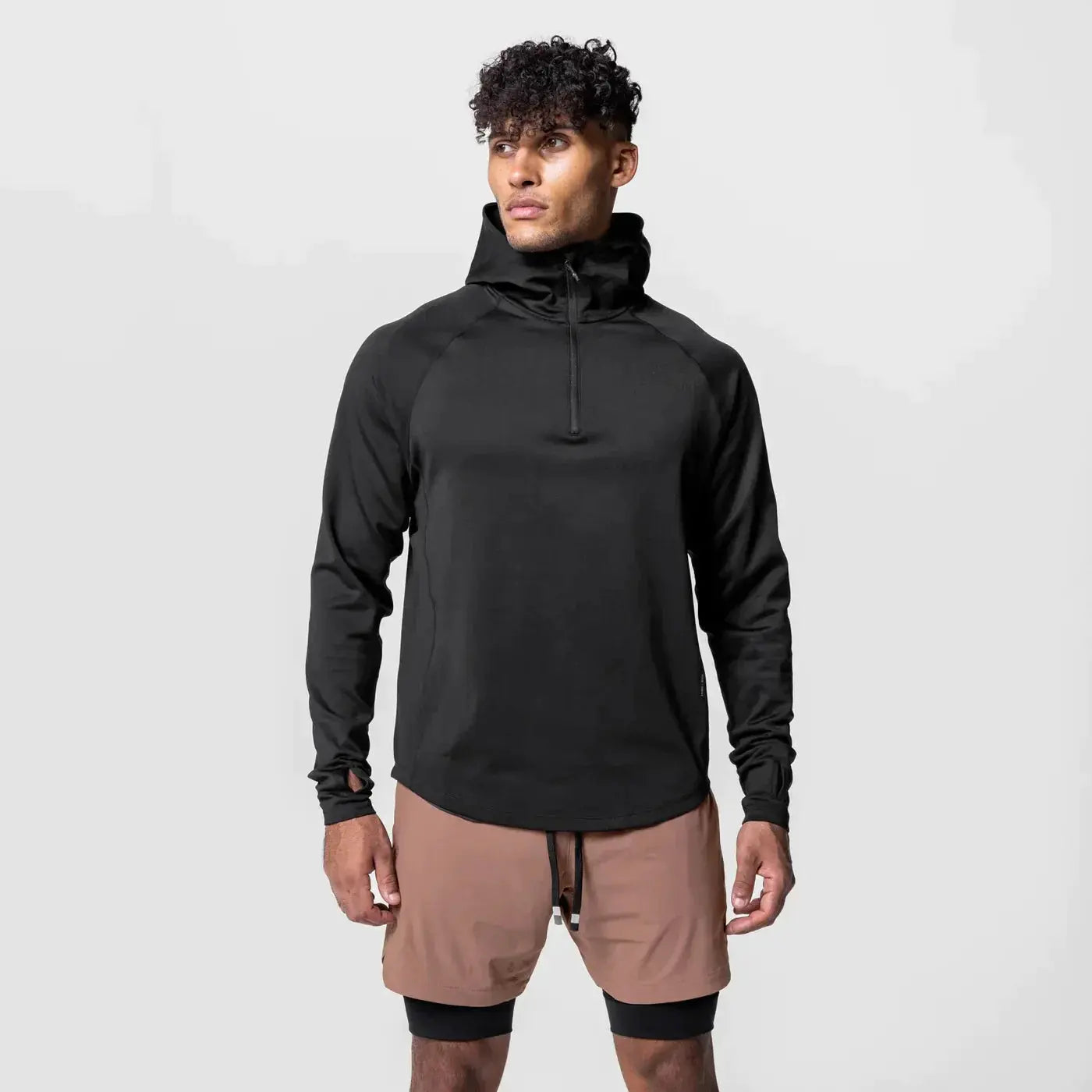 Men Oversized Pullover Hoodie Cotton Loose Sportswear Joggers Gym Sports Fitness Running Training Coat Casual Fashion Sweatshirt باور أب | Power Up