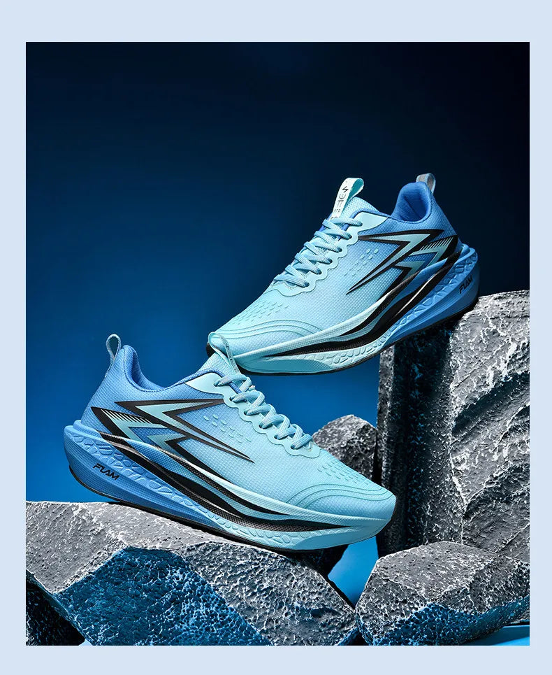 Full-Length Carbon Plate Running Shoes for Boys and Girls, New Breathable Non-Slip Men's Running Shoes, Marathon Racing Shoes