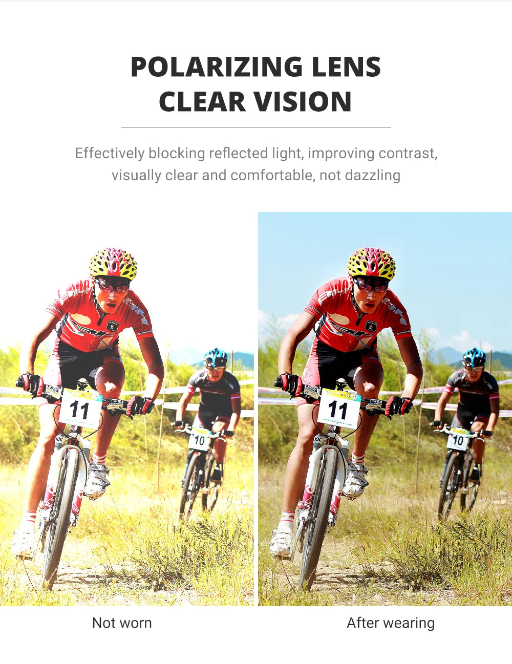 Cycling Glasses 5 Lens Mens Womens Sports Sunglasses Cycling Goggles MTB Road Anti-glare Riding Bicycle Bike Eyewear Protection