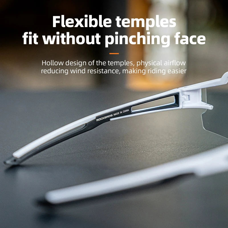 ROCKBROS Photochromic Anit-fog Bicycle Glasses UV400 Sun Protection Bike Sunglasses Sports Run MTB Road Cycling Eyewear Goggles