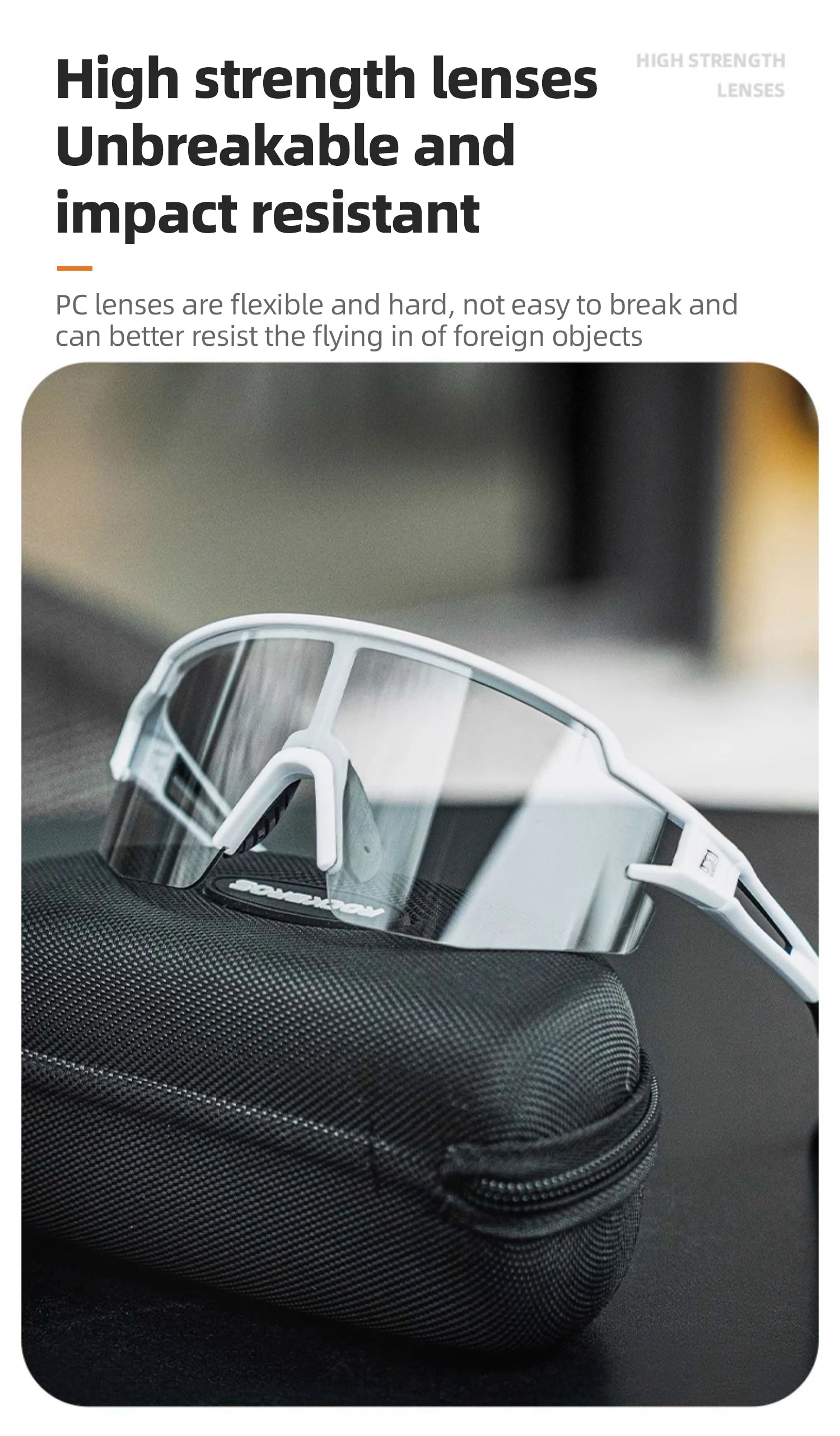 ROCKBROS Photochromic Anit-fog Bicycle Glasses UV400 Sun Protection Bike Sunglasses Sports Run MTB Road Cycling Eyewear Goggles