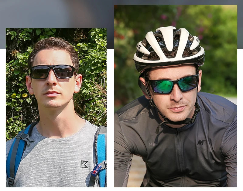 Kapvoe Polarized Fashion Sunglasses Outdoor Sports Uv400 Glasses Camping Fishing Goggles Hiking Running Glasses for Men Cycl