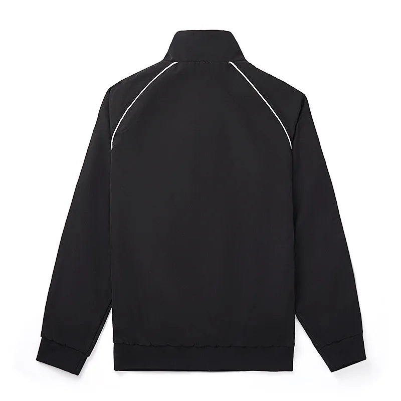 Spring Hot Sale Of The Season Men's Sporty Casual Jacket Stand Collar Windproof Polyester Long Sleeve Zipper Closure Striped...