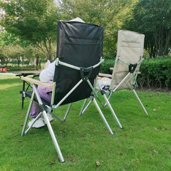 Lohascamping 5-speed Angle Adjustable Backrest Camping Chair aluminum alloy folding Relax chair outdoor lounge Bench Chair