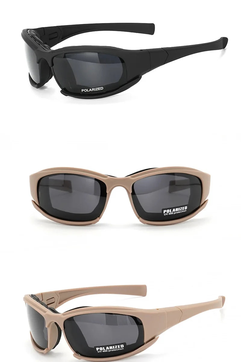 Military Goggles for Men Polarized Sunglasses Smoke Lens Airsoft Shooting Glasses Bullet-Proof Motorcycle Cycling Protection