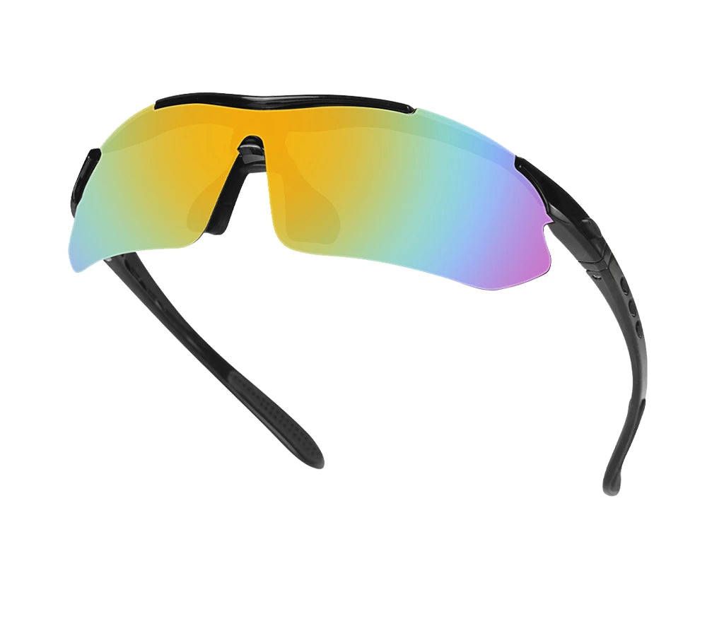 Cycling Glasses 5 Lens Mens Womens Sports Sunglasses Cycling Goggles MTB Road Anti-glare Riding Bicycle Bike Eyewear Protection