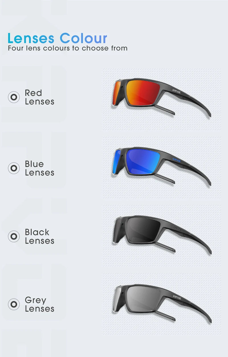 Kapvoe Polarized Cycling Sunglasses Cycling Glasses Man Women UV400 Bike Goggles Rode Fishing Sports Eyewear Outdoor MTB Bicycle