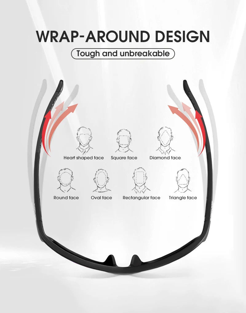 Kapvoe Polarized Fashion Sunglasses Outdoor Sports Uv400 Glasses Camping Fishing Goggles Hiking Running Glasses for Men Cycl