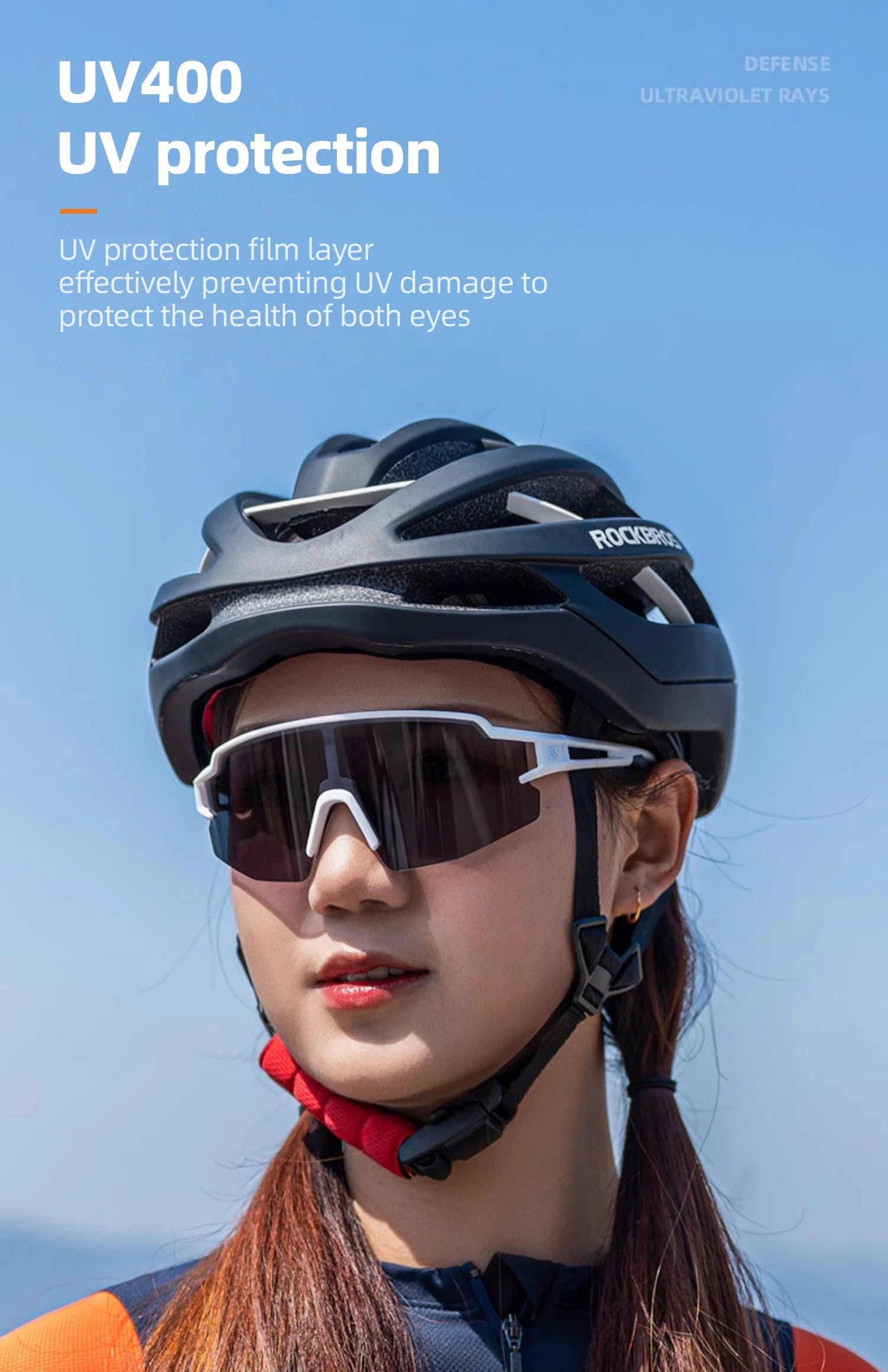 ROCKBROS Photochromic Anit-fog Bicycle Glasses UV400 Sun Protection Bike Sunglasses Sports Run MTB Road Cycling Eyewear Goggles