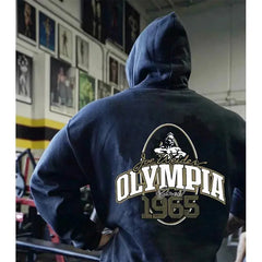 OLYMPIA Autumn and winter New Orsay Commemorative Fitness Hooded Sweatshirt Trend Olympia Casual Running Sports Tops باور أب | Power Up