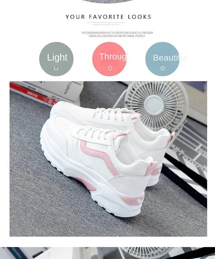 spring autumn Casual Zapatos Mujer Shoes Comfortable Breathable Mesh Sneakers Womens's Flat White Sneakers Vulcanized designer