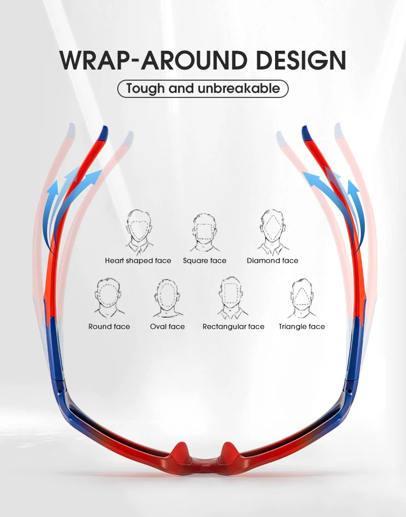 Kapvoe Polarized Cycling Sunglasses Cycling Glasses Man Women UV400 Bike Goggles Rode Fishing Sports Eyewear Outdoor MTB Bicycle