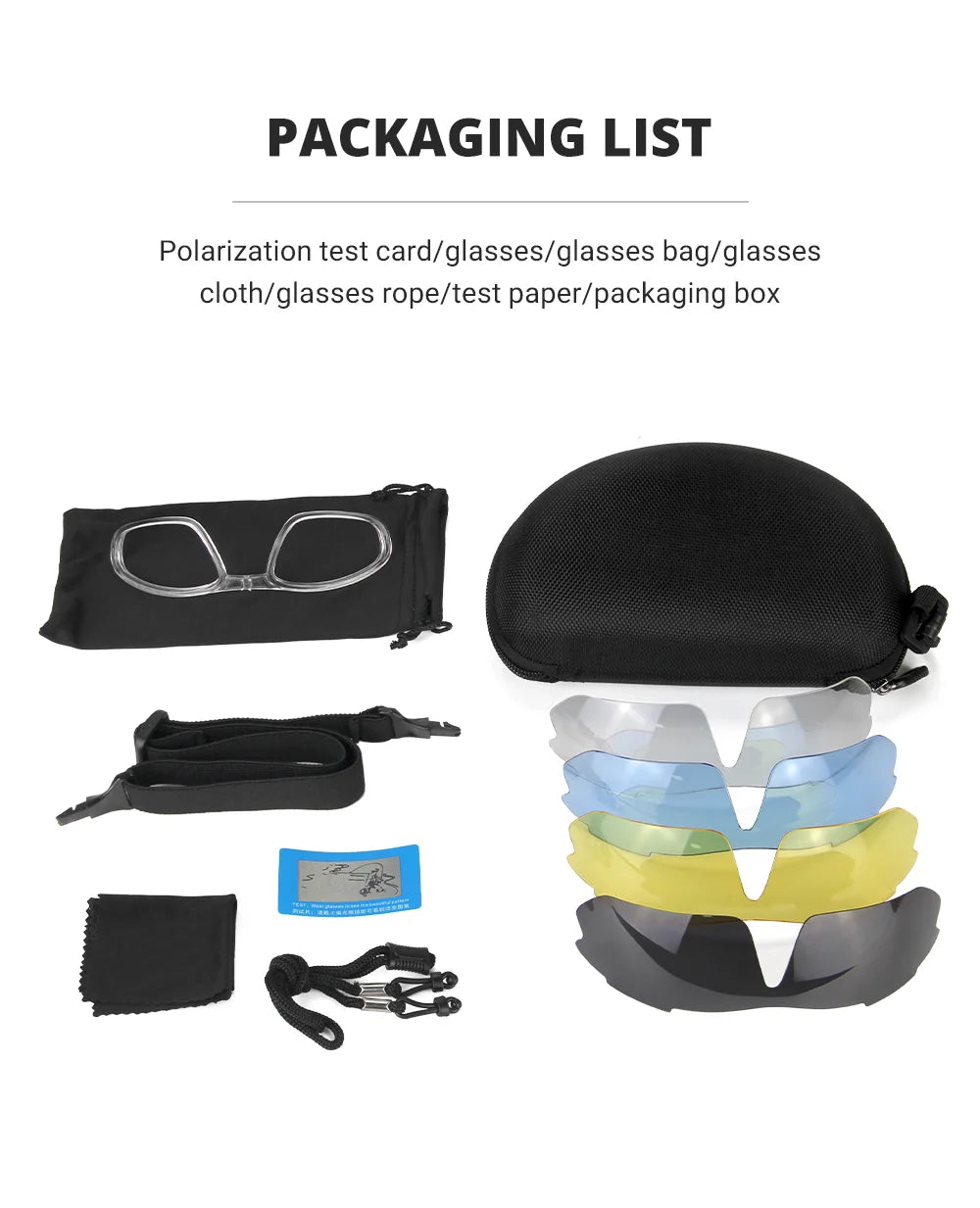 Cycling Glasses 5 Lens Mens Womens Sports Sunglasses Cycling Goggles MTB Road Anti-glare Riding Bicycle Bike Eyewear Protection