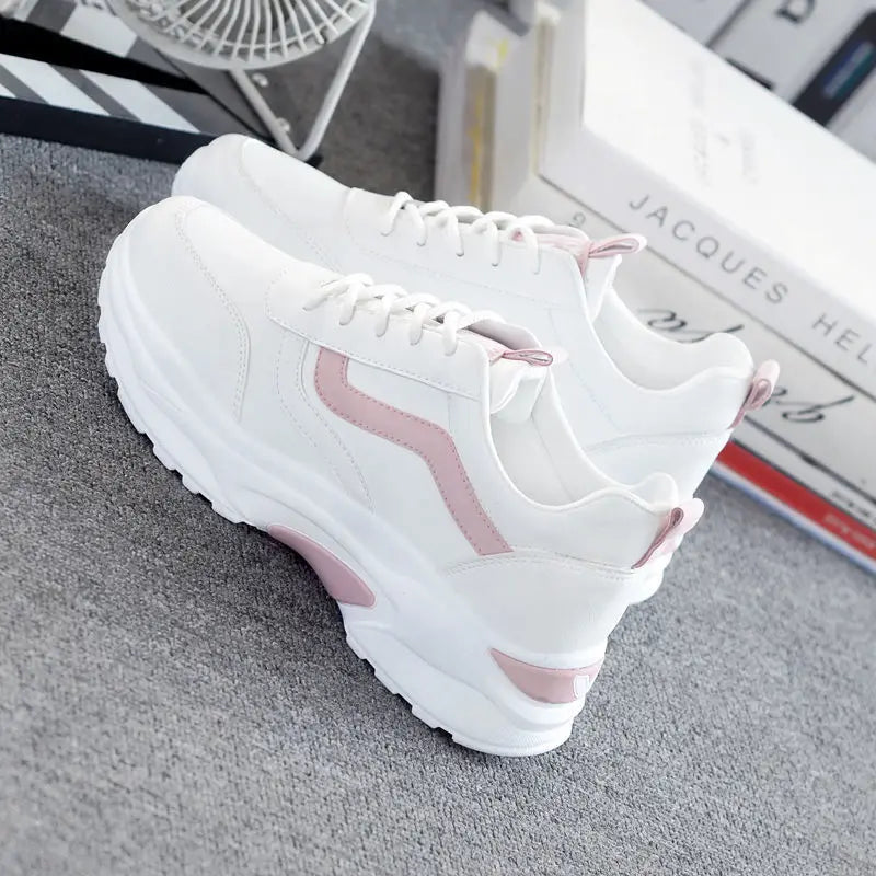 spring autumn Casual Zapatos Mujer Shoes Comfortable Breathable Mesh Sneakers Womens's Flat White Sneakers Vulcanized designer