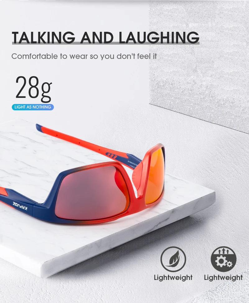 Kapvoe Polarized Cycling Sunglasses Cycling Glasses Man Women UV400 Bike Goggles Rode Fishing Sports Eyewear Outdoor MTB Bicycle