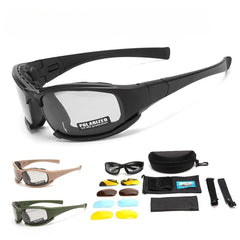 Military Goggles for Men Polarized Sunglasses Smoke Lens Airsoft Shooting Glasses Bullet-Proof Motorcycle Cycling Protection