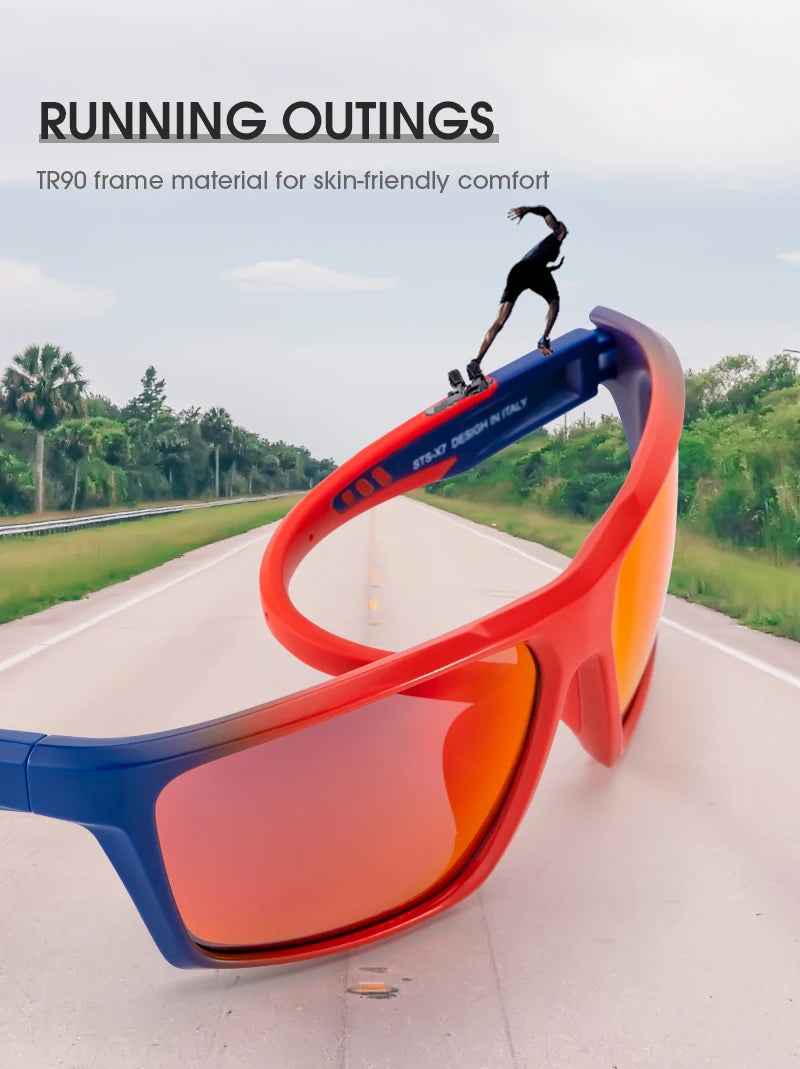 Kapvoe Polarized Cycling Sunglasses Cycling Glasses Man Women UV400 Bike Goggles Rode Fishing Sports Eyewear Outdoor MTB Bicycle