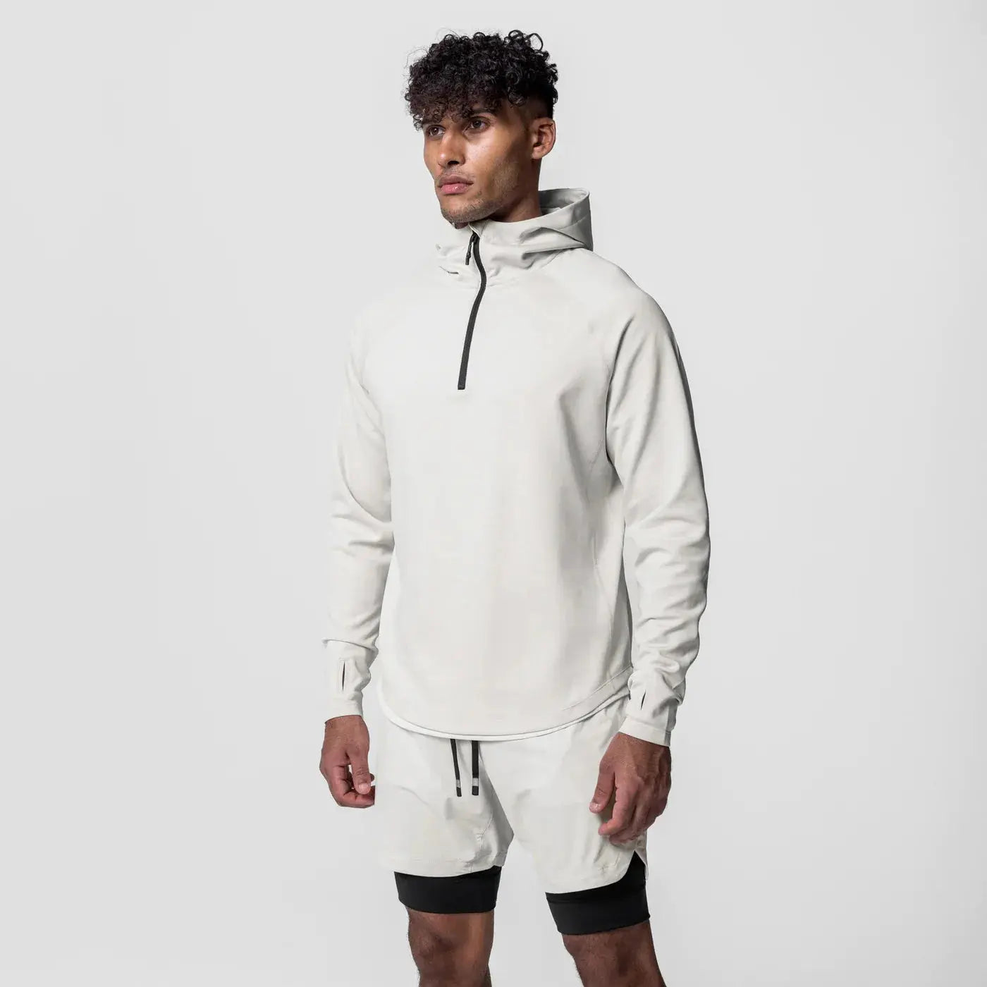 Men Oversized Pullover Hoodie Cotton Loose Sportswear Joggers Gym Sports Fitness Running Training Coat Casual Fashion Sweatshirt باور أب | Power Up