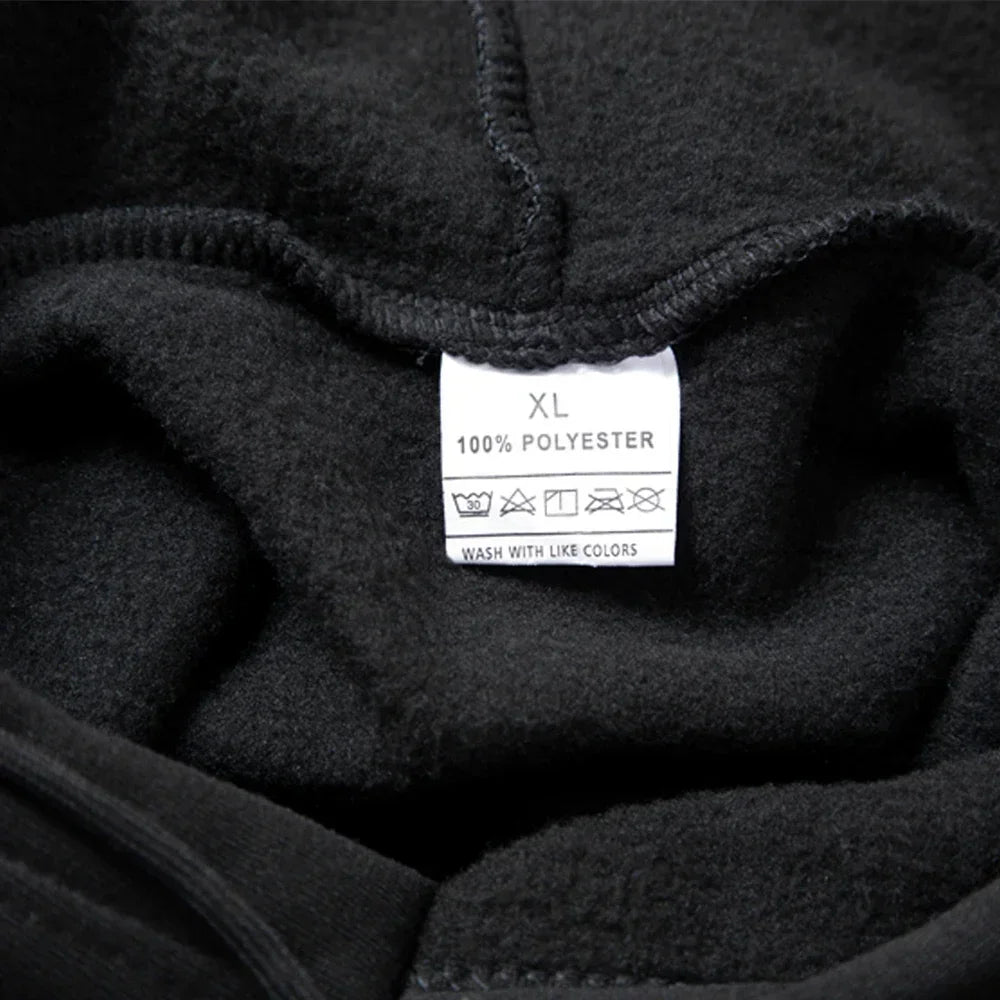 PARIS Letter Print Sweatshirt Suit Men's Fleece Hoodie Pants Set Spring Autumn Winter Warm Casual Sports Pullover Trousers Sets