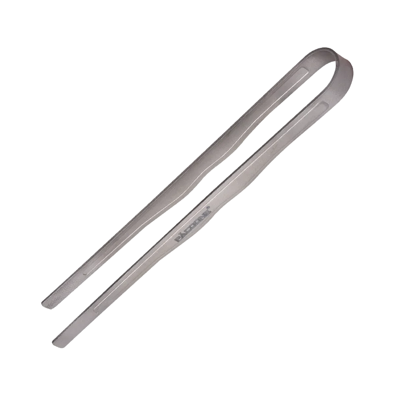 PACOONE Camping Titanium Tea Cup Clip Outdoor Ultralight Steak Lid Barbecue Antiscalding Tea Tweezer Tableware Toast Tongs