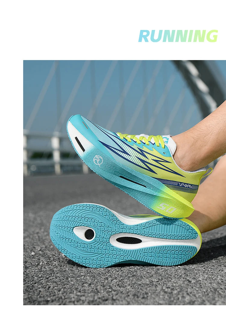 حذاء جري 5.0 MIX مصنوع من ألواح الكربون للرجال والنساء، مناسب لسباقات الماراثون، يتميز بثباته وامتصاصه للصدمات، مناسب للتدريب