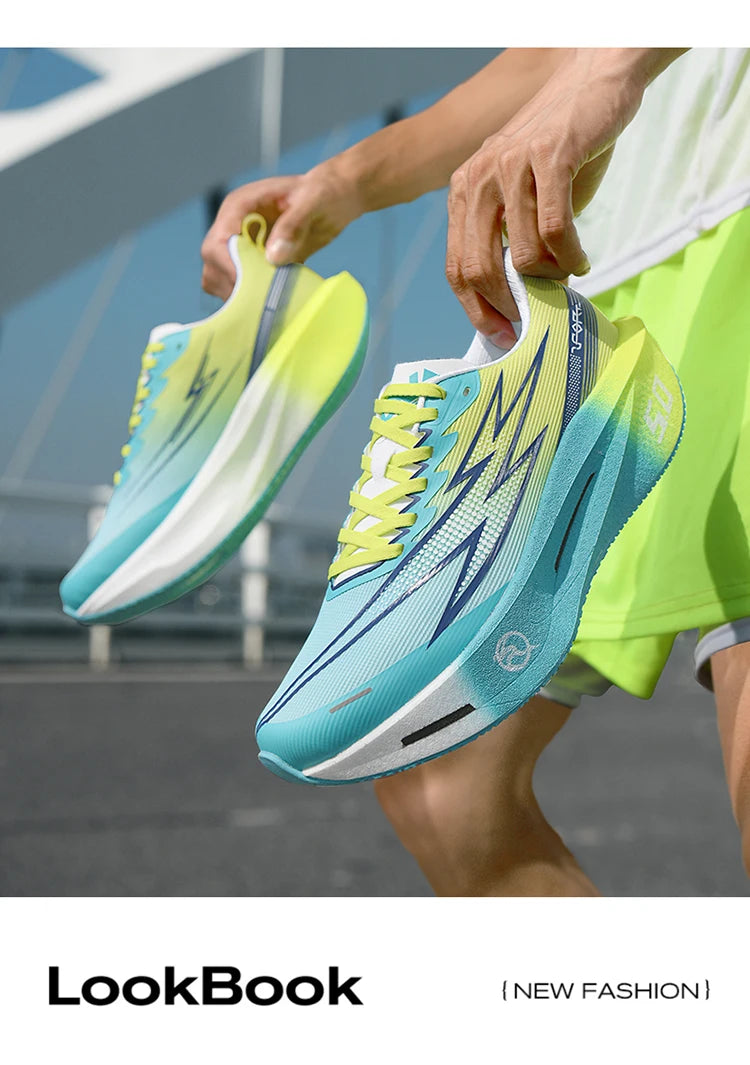 حذاء جري 5.0 MIX مصنوع من ألواح الكربون للرجال والنساء، مناسب لسباقات الماراثون، يتميز بثباته وامتصاصه للصدمات، مناسب للتدريب