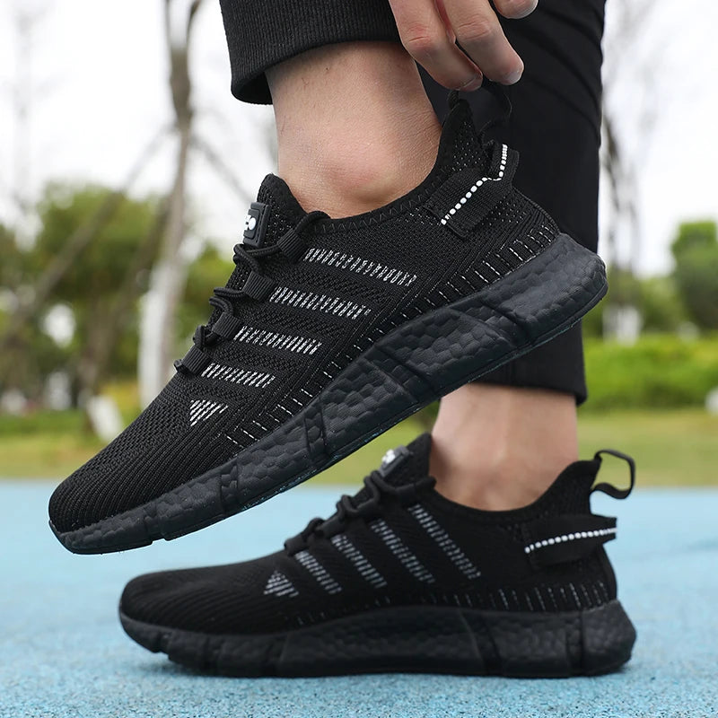 New Summer Soft Soled Running Shoes Men Mesh Breathable Casual Shoes Comfortable Fashionable Versatile Outdoor Exercise Shoes