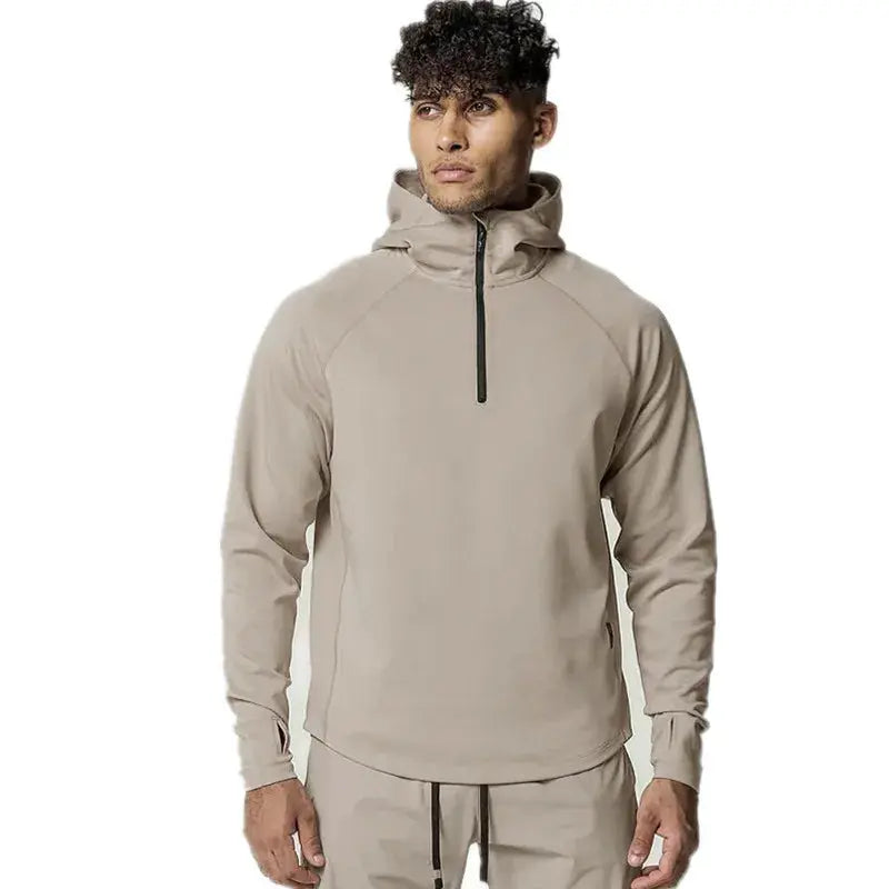 Men Oversized Pullover Hoodie Cotton Loose Sportswear Joggers Gym Sports Fitness Running Training Coat Casual Fashion Sweatshirt باور أب | Power Up