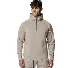 Men Oversized Pullover Hoodie Cotton Loose Sportswear Joggers Gym Sports Fitness Running Training Coat Casual Fashion Sweatshirt باور أب | Power Up