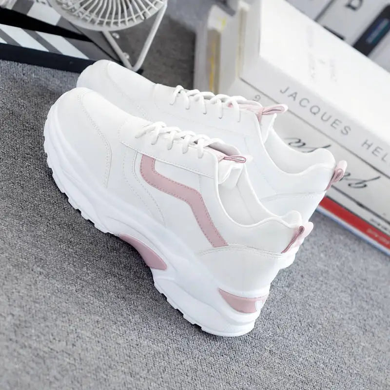 spring autumn Casual Zapatos Mujer Shoes Comfortable Breathable Mesh Sneakers Womens's Flat White Sneakers Vulcanized designer
