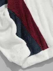 Paris Color-Blocked Fleece Hoodie Modavivo