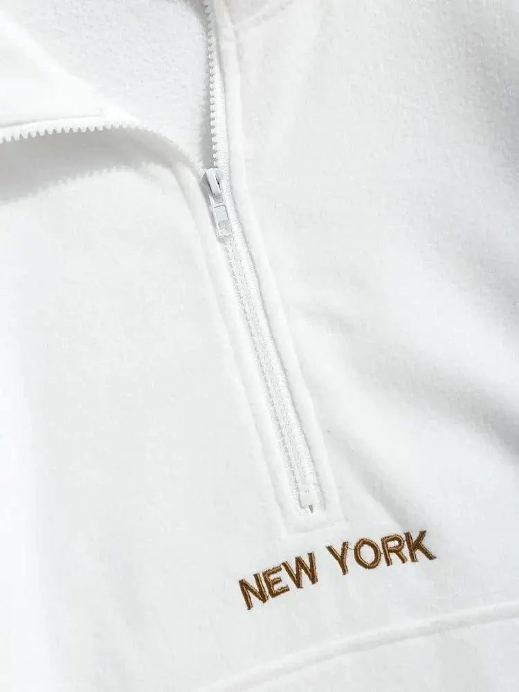 New York Half-Zip Fleece Pullover Modavivo